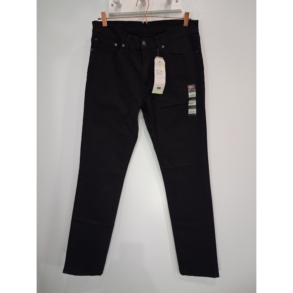 Levis 511 Slim Fit Jeans Mens 34x34 Black Levis Flex Performance Stretch Denim
